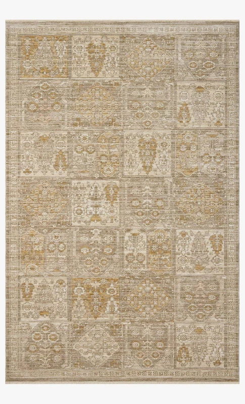 Loloi Elora ELR-07 Mushroom/Ochre Area Rug 1' 6'' Returnable Sample Swatch