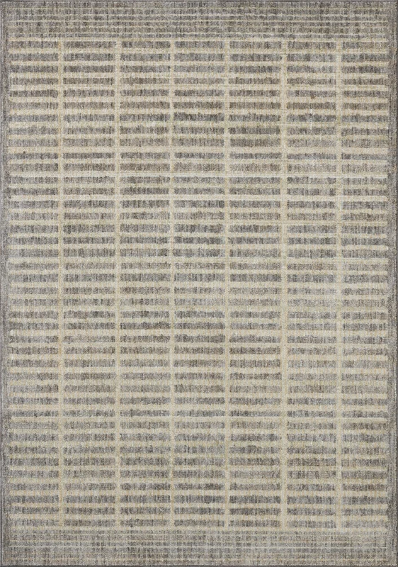 Loloi Roxie ROX-02 Smoke/Natural Area Rug 2' 7'' X 12' Runner