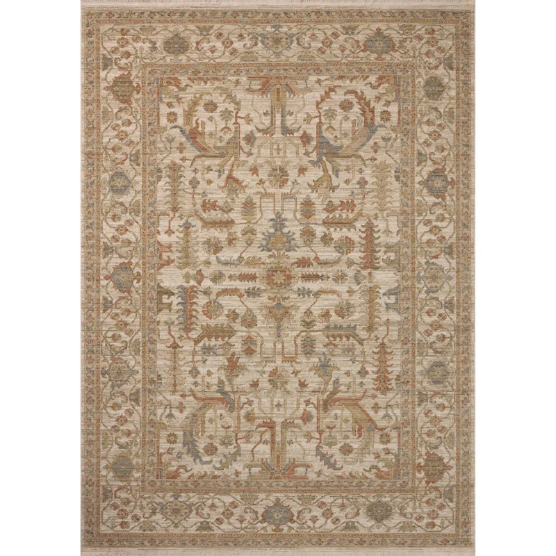 Reign REN-01 Ivory / Sunset Area Rug 12'-7" W X 12'-7" L Square