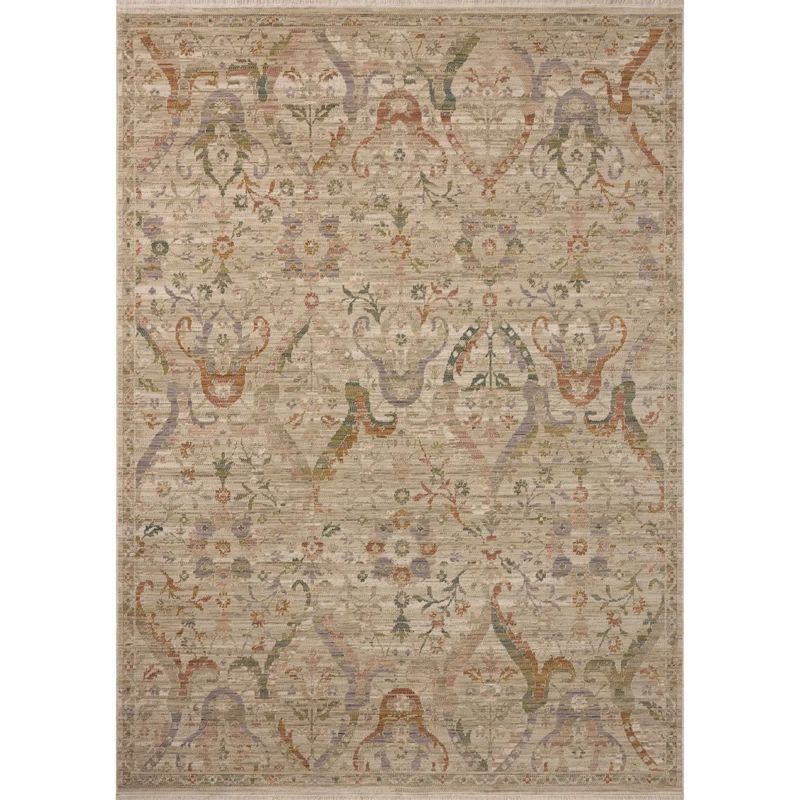 Reign REN-06 Fog / Multi Area Rug 3' W X 4'-7" L Rectangle