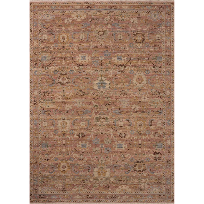 Reign REN-13 Pink / Multi Area Rug 8' W X 10' L Rectangle