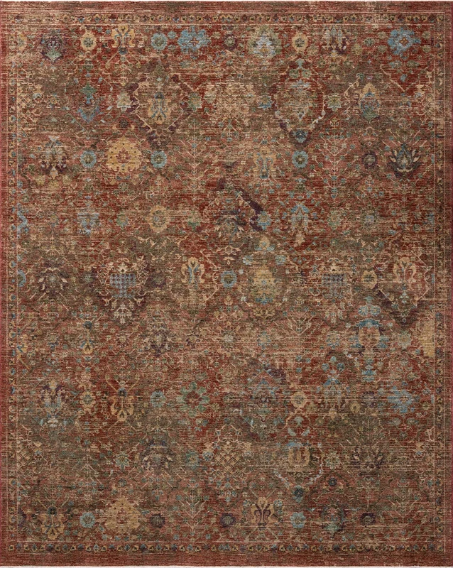 Loloi Winchester WNC-01 Rust/Multi Area Rug 8' 6'' Round