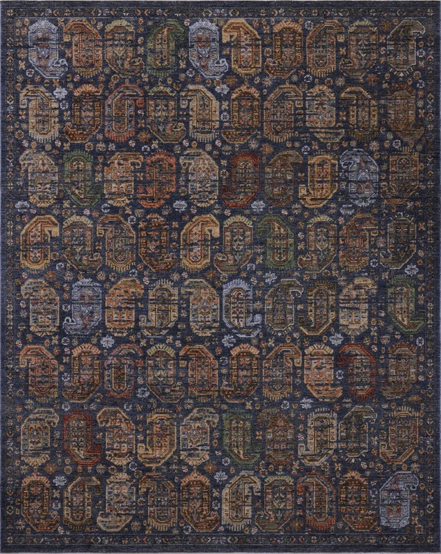 Loloi Winchester WNC-04 Navy/Multi Area Rug 2' 6'' X 10' Runner