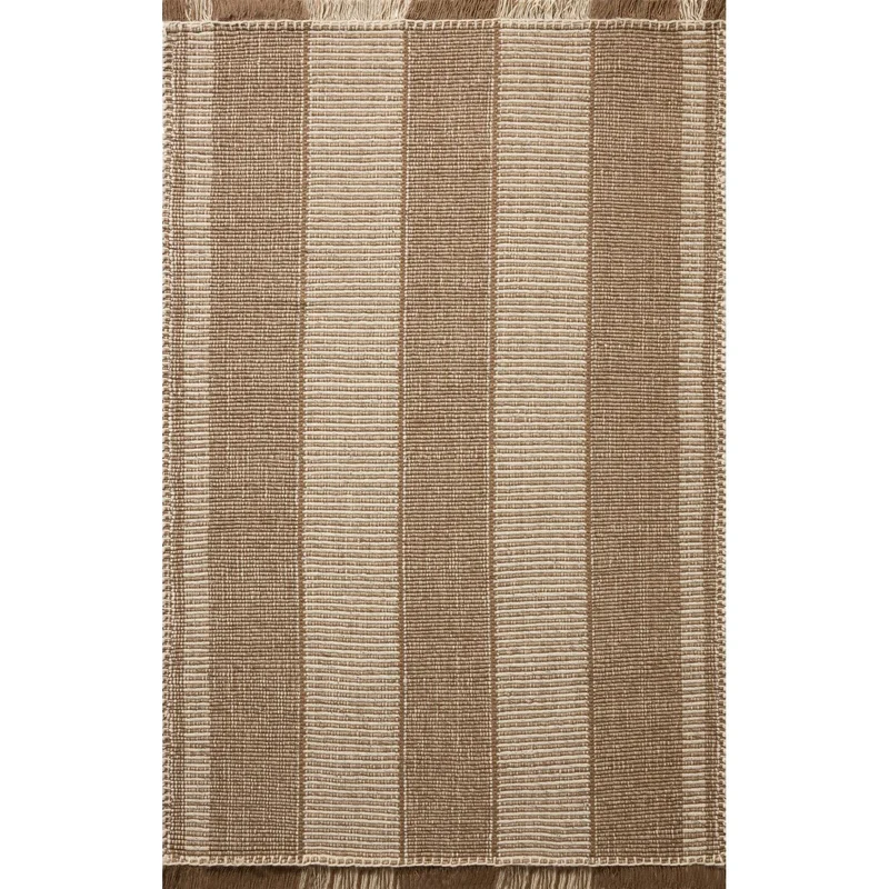 Loloi Sigrid Brown/Ivory Hand Woven Rug 3ft 6in x 5ft 6in