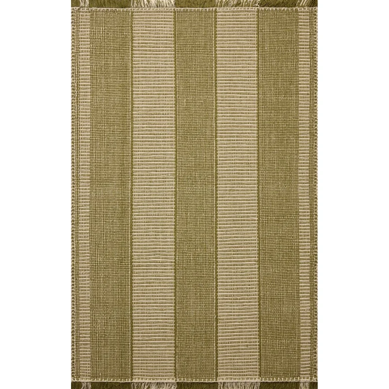 Loloi Sigrid Green/Ivory Hand Woven Rug 9ft 3in x 13ft
