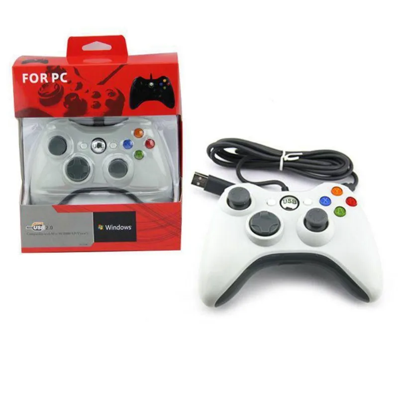 Controle Usb Com Fio Xbox 360 Para Computador Pc Notebook