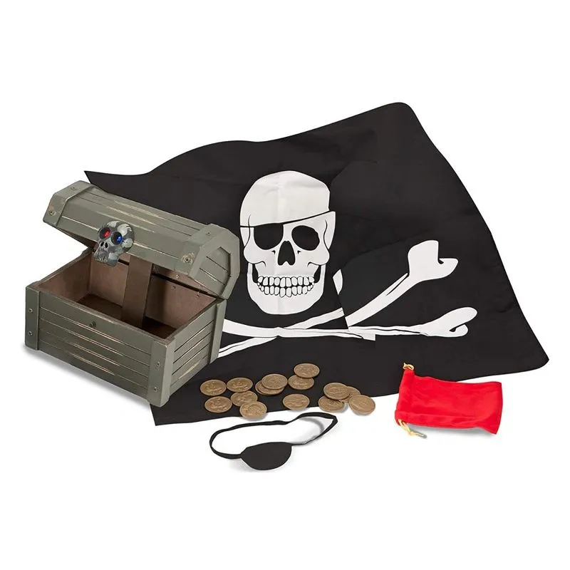Baú pirata de madeira Melissa & Doug