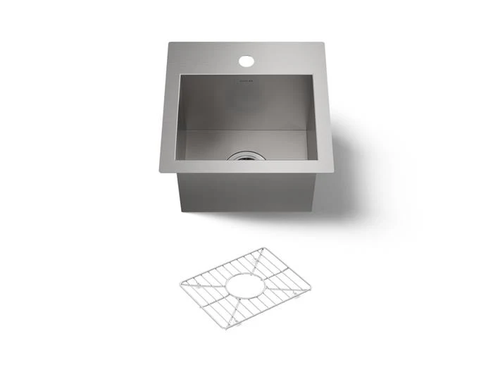 Kohler - Vault 15 Inch Top-/Undermount Bar Sink - Single Hole