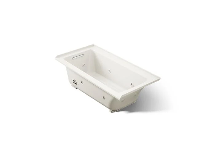Kohler - Archer 60 X 30 Inch Alcove Whirlpool Alcove Bath, Left Drain Biscuit