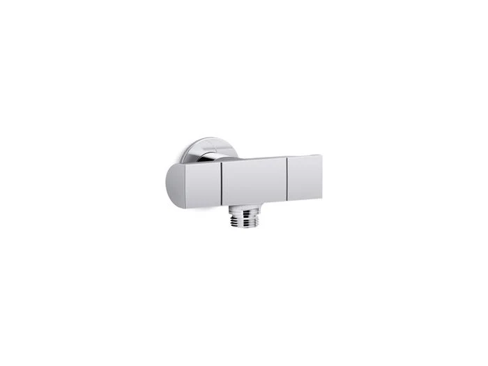 Kohler - Exhale Wall-Mount Handshower Holder With Supply Elbow And Volume Control Polished Chrome