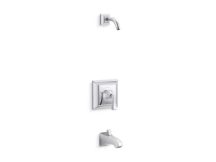 Kohler - Memoirs Stately Rite-Temp Bath And Shower Trim Kit, Without Showerhead Polished Chrome
