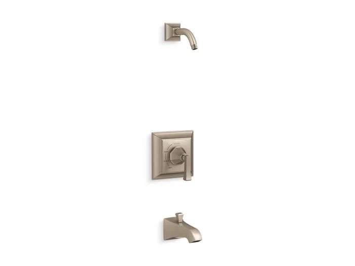Kohler - Memoirs Stately Rite-Temp Bath And Shower Trim Kit, Without Showerhead Vibrant Brushed Bronze