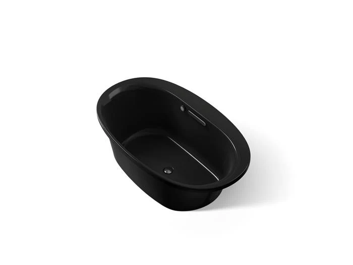 Kohler - Underscore 60 X 36 Inch Drop-In Bath With Bask Heated Surface Black Black