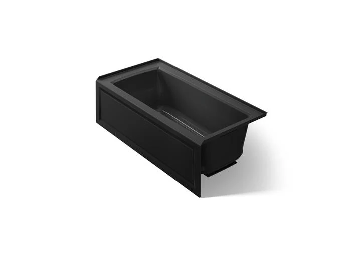 Kohler - Archer 60 X 30 Inch Alcove Heated Bubblemassage Air Bath Black Black / Right