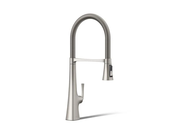 Kohler - Graze Semi-Professional Kitchen Faucet Vibrant Stainless Steel