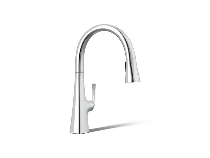 Kohler - Graze Pull-Down Kitchen Faucet Polished Chrome
