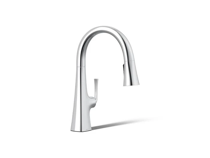 Kohler - Graze Pull-Down Kitchen Faucet Polished Chrome