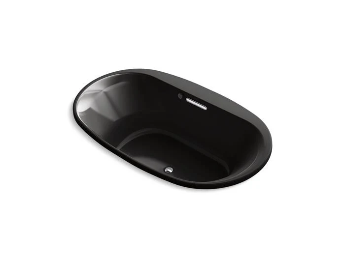 Kohler - Underscore 71-1/2 X 41-1/2 Inch Drop-In Heated Bubblemassage Air Bath Black Black