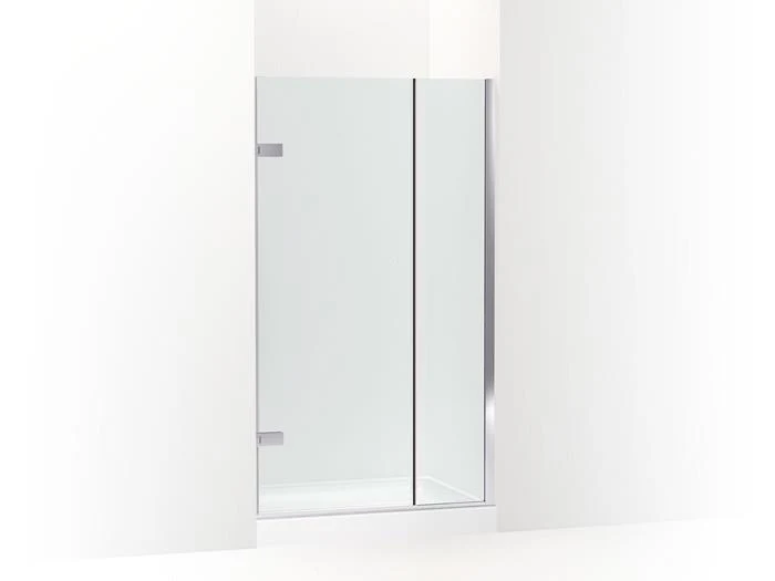 Kohler - Composed 3/8 Inch Pivot Door Glass And Hardware, No Handle 71.5X40.37 Bright Polished Silver