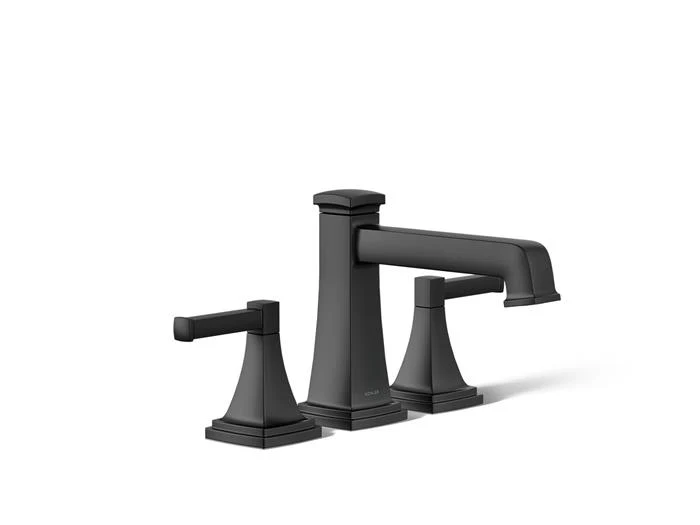 Kohler - Riff Deck-Mount Bath Faucet Trim With Diverter Matte Black