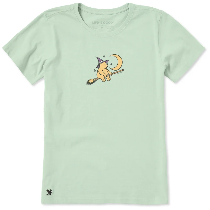 Women's Winnie the Witch Short Sleeve Crusher Tee Sage Green / L / Crusher