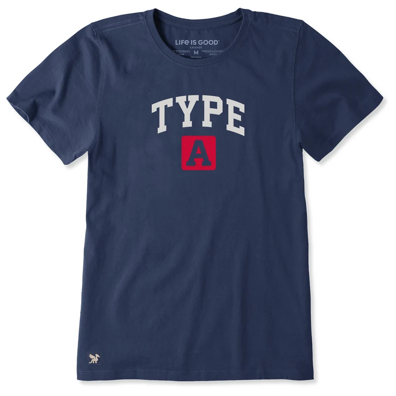 Women's Type A Short Sleeve Crusher Tee Darkest Blue / XXXL / Crusher