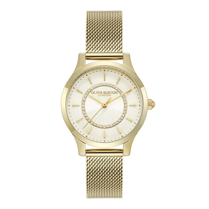 Olivia Burton Wonderlust Classic Ladies Watch with Ivory Dial and Gold Strap 24000214