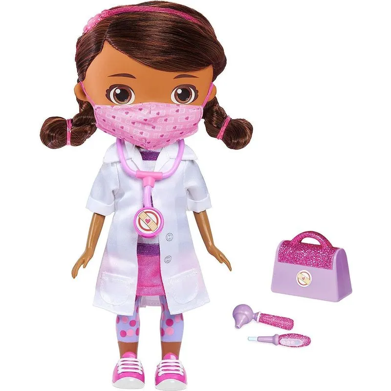 Boneca Doutora Brinquedos Com Mascara Maleta