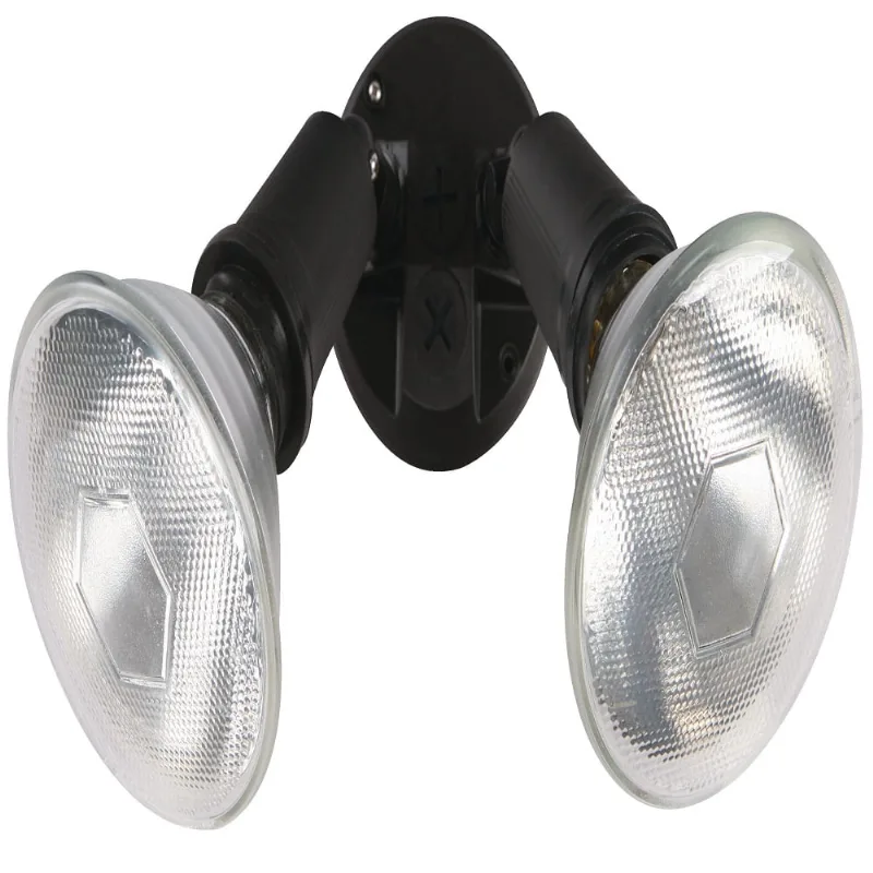 Lámpara Exterior Reflectora Negro 2L E27 150W