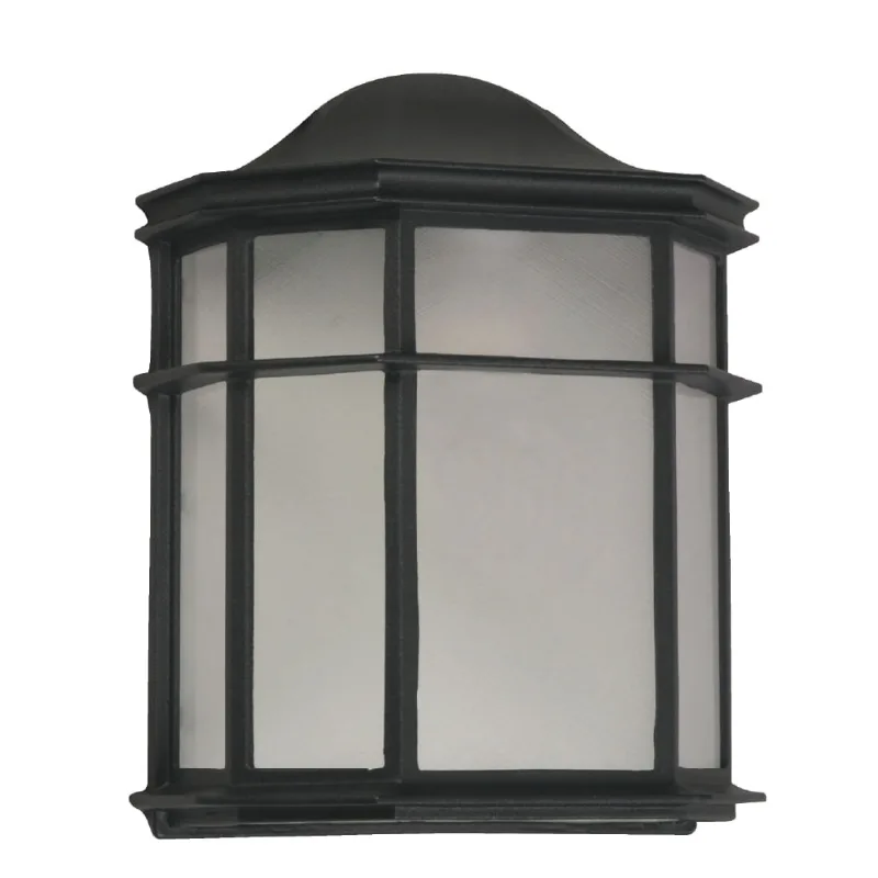Lámpara Exterior Pared Negro 1L E27 60W
