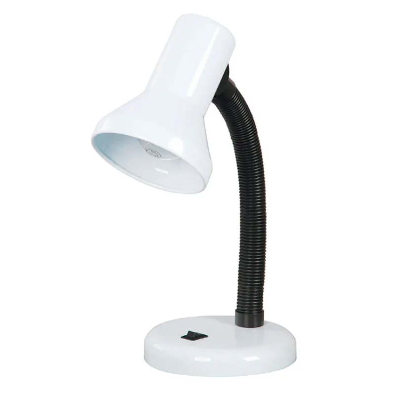 Lámpara de escritorio blanco/negro 1 luz E27 40W Ikelite - Moderna