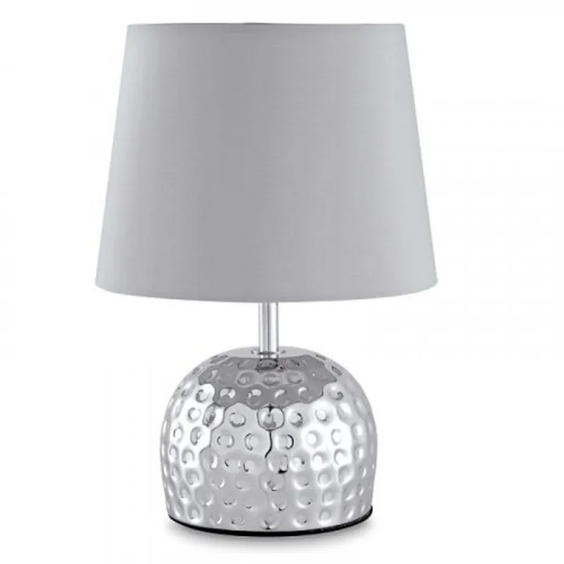Lámpara Mesa Niquel Bolas 1 Luz E27 40W