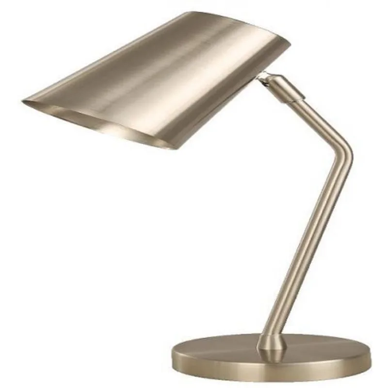 Lampara Mesa Níquel Satinado 1L E14 25W