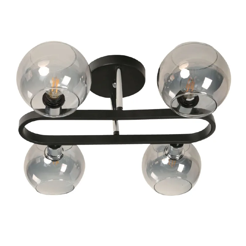 Lámpara Techo Negro 4L E14 40W-2023
