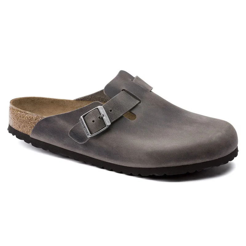 Boston Soft Footbed Oiled Leather - Regular Iron / 43