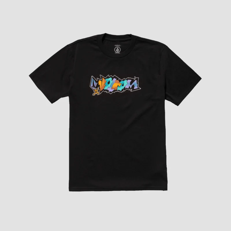 Volcom Star Shields Exp T-Shirt Black Medium