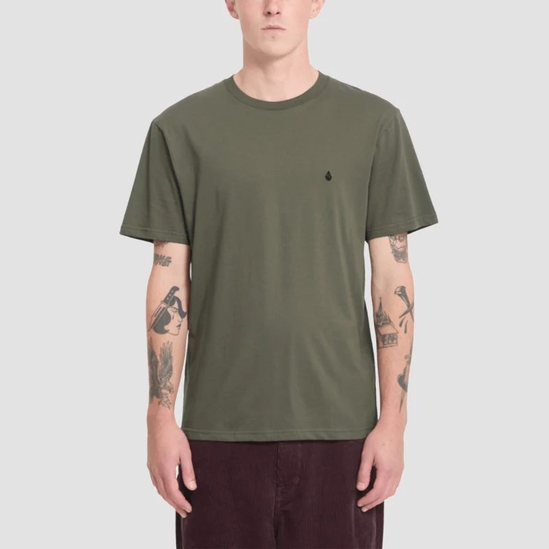 Volcom Stone Blanks T-Shirt Wintermoss Medium