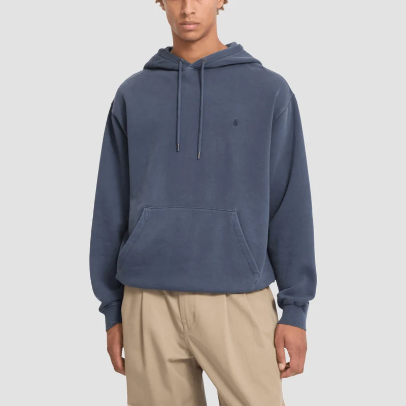 Volcom Single Stone Pw Pullover Hoodie Storm Blue Medium