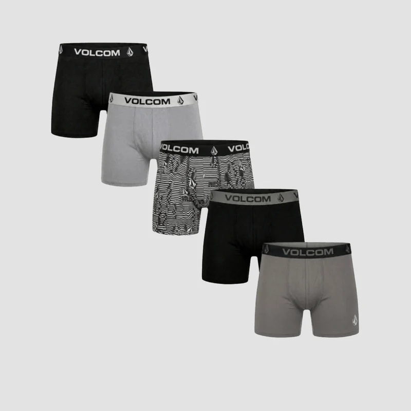 Volcom Performance Boxer Briefs 5 Pack Mix BK Medium
