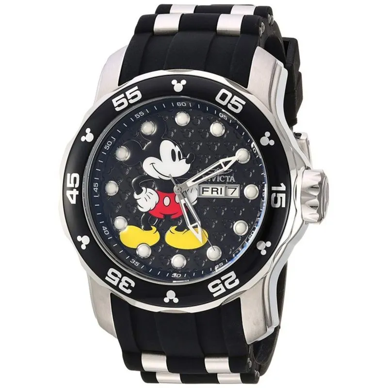 Relógio Invicta Mickey Homem Masculino 100% Original Verdadeiro 200 Metros Natação Snorkeling