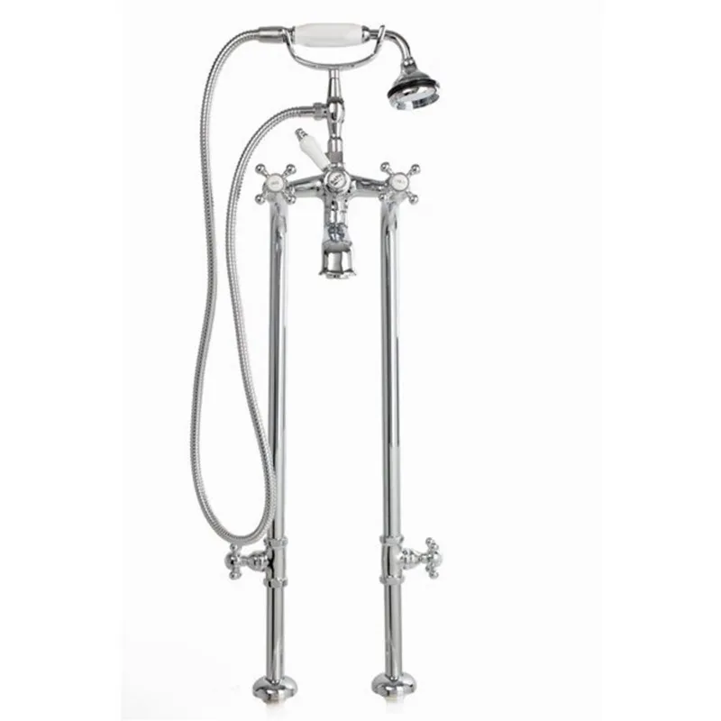 Cheviot 5102/3970XL-PB - Freestanding Tub Filler - 6-in - Polished Brass