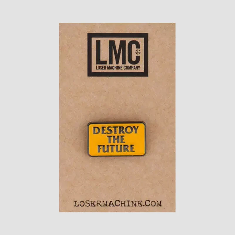 Loser Machine Destroy The Future Pin Gunmetal Gunmetal