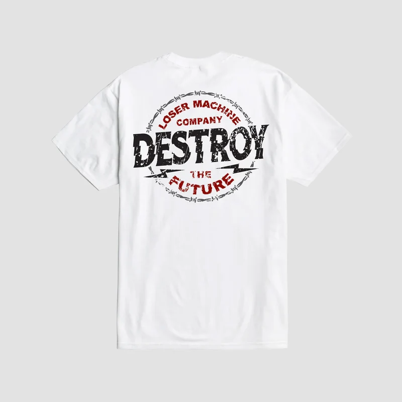 Loser Machine Demolished T-Shirt White Medium / White