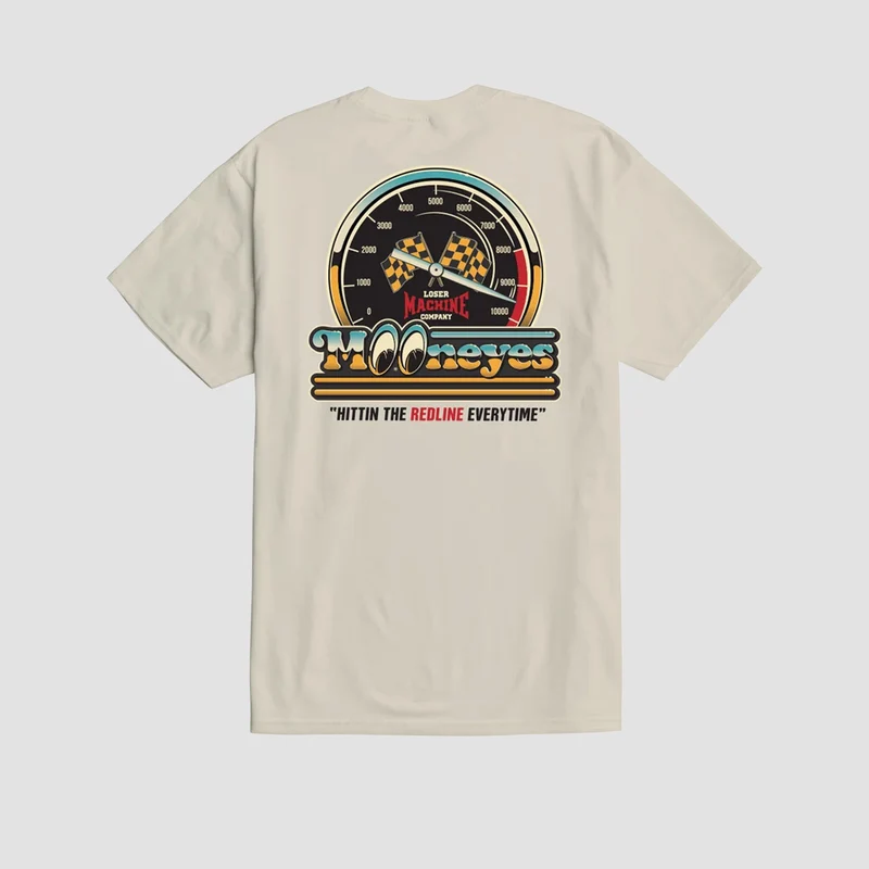 Loser Machine X Mooneyes Redline T-Shirt Cream Large