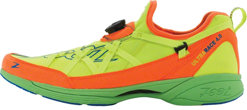 Zoot Race 4.0 Run Shoe Yellow/Blaze/Green~ Men's US 9.5