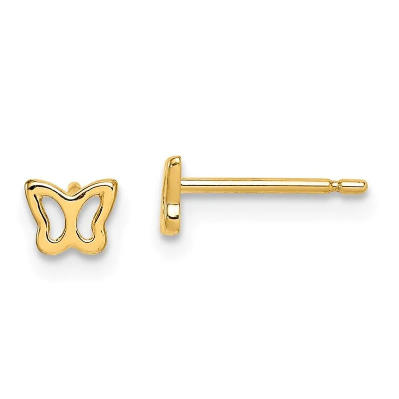 14k Madi K Brincos De Borboleta Post
