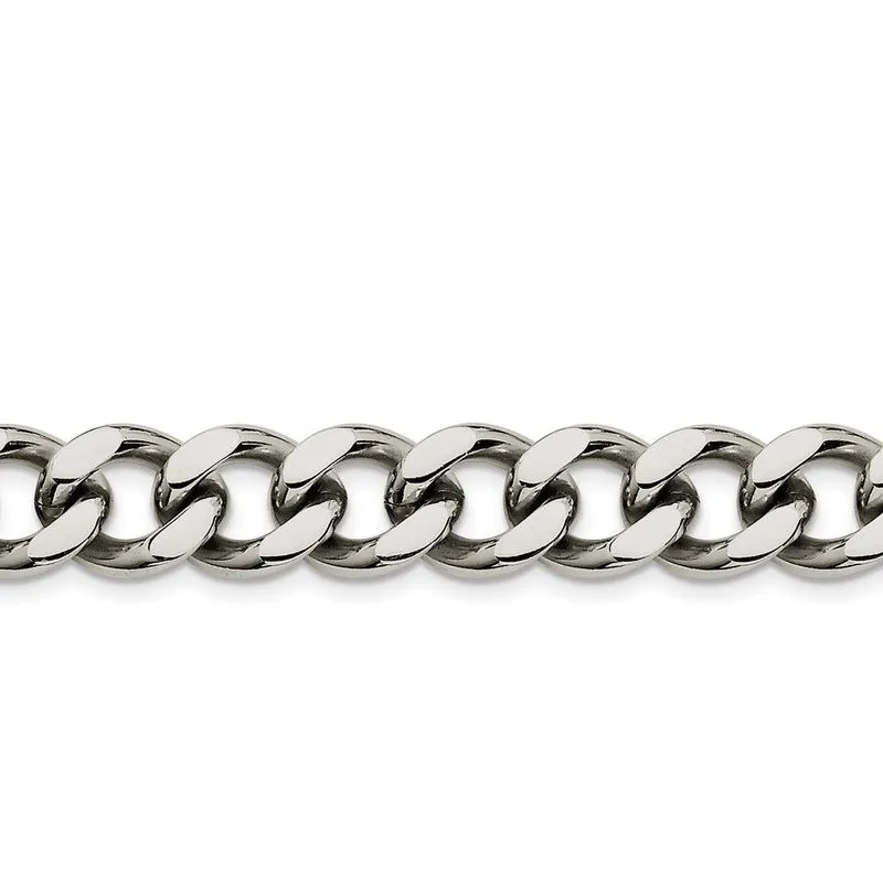 Aço Inoxidável 13.75mm 8.5in Curb Chain