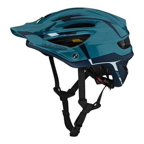Troy Lee Designs A2 AS Mountain Bike Helmet MIPS Silver Marine XL