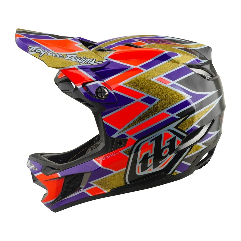 Troy Lee Designs D4 Carbon Helmet w/MIPS Flush Violet Violet / LG