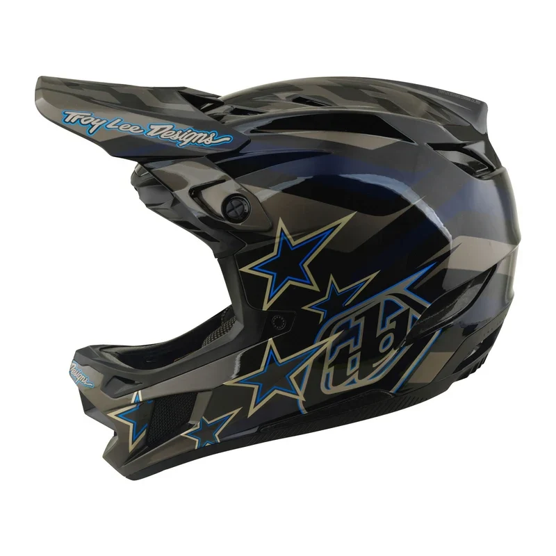 Troy Lee Designs D4 Composite Helmet w/MIPS Burst Gray Gray / LG